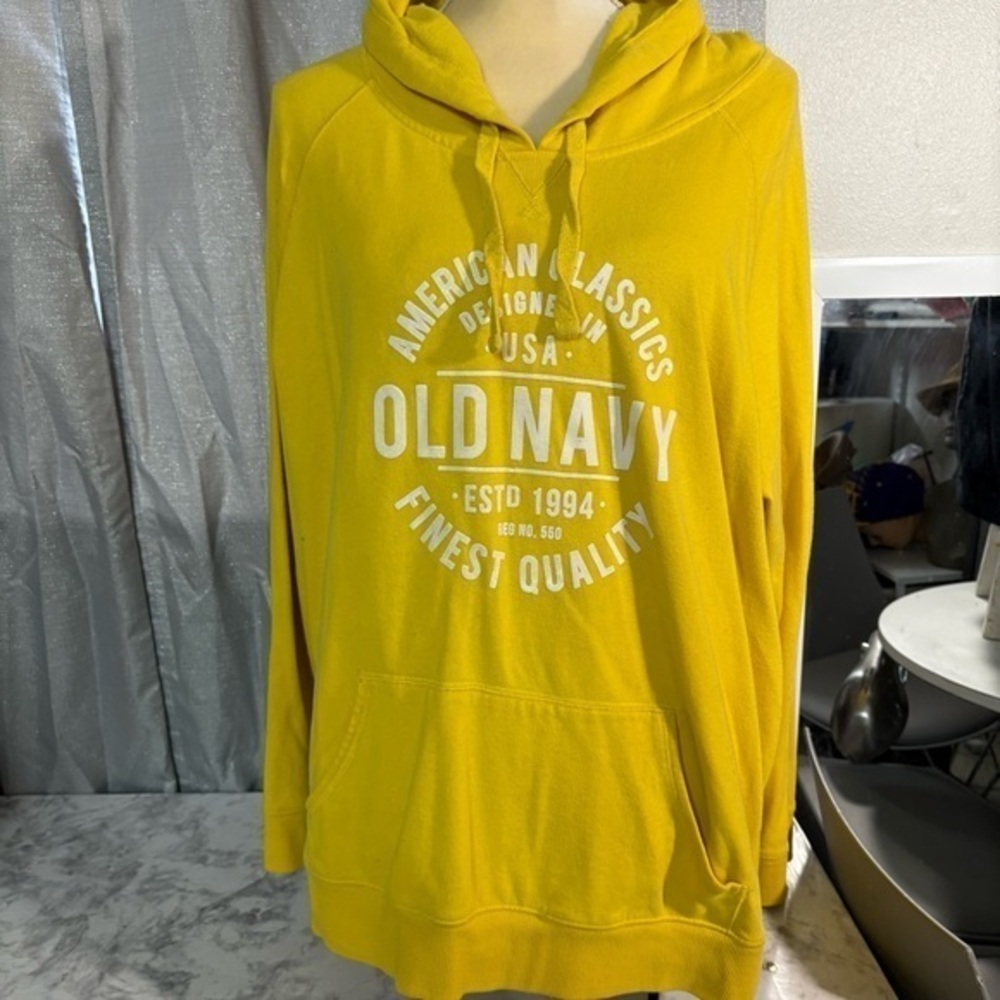 Old Navy Graphic Yellow Hoodie
